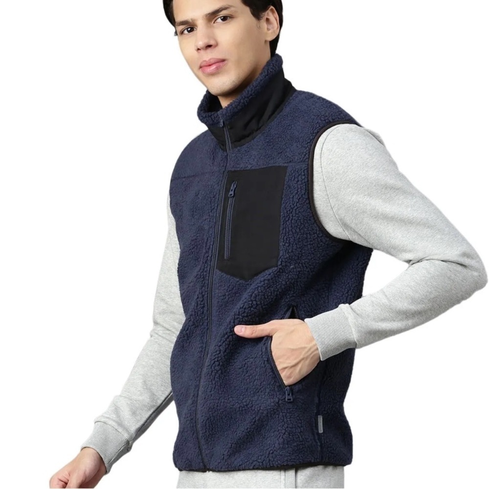 Beverly Hills Polo Club Midnight Navy sleeveless sweatshirt vest men preppy XL